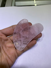 Load image into Gallery viewer, Rose Quartz Gua Sha (small)