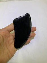 Load image into Gallery viewer, Black Obsidian Gua Sha
