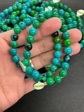 Load image into Gallery viewer, Magnesite Bracelet (8 mm Blue-Green)(Dyed Stone)