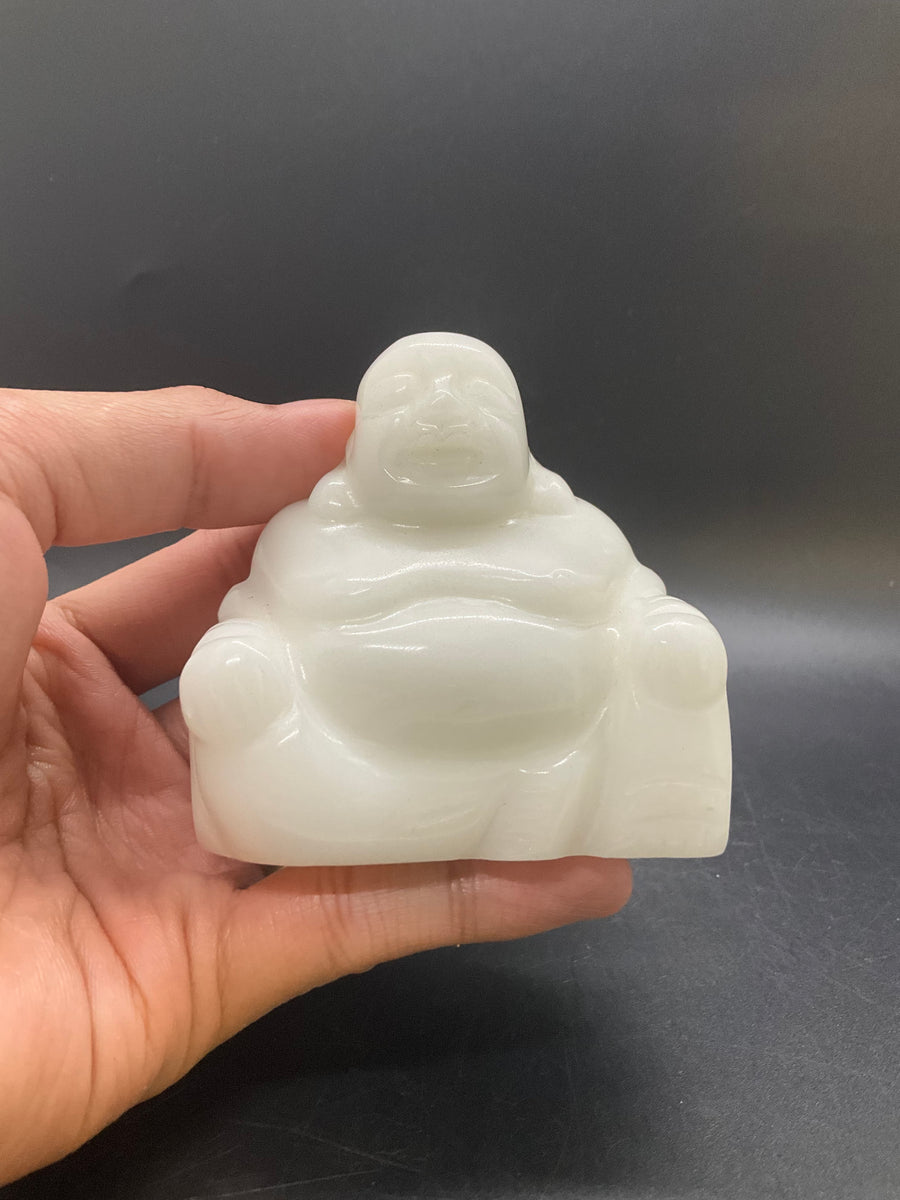 White Jade Buddha Earth Gems Ltd