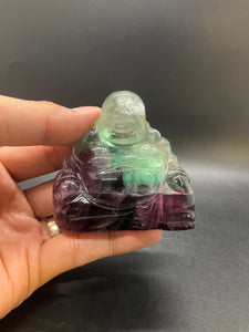 Rainbow Fluorite Buddha (Medium)