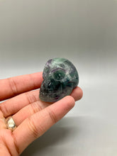 Load image into Gallery viewer, Rainbow Fluorite Skull