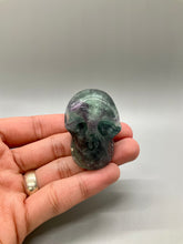 Load image into Gallery viewer, Rainbow Fluorite Skull