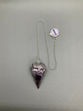 Load image into Gallery viewer, Dogtooth Amethyst/ Chevron Amethyst Pendulum
