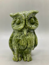 Load image into Gallery viewer, Green Jasper Owl