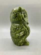Load image into Gallery viewer, Green Jasper Owl