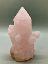 Load image into Gallery viewer, Rose Quartz Cluster Shaped Carving