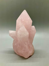 Load image into Gallery viewer, Rose Quartz Cluster Shaped Carving