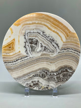 Load image into Gallery viewer, Black Phantom Calcite Round Slice
