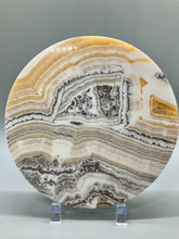 Load image into Gallery viewer, Black Phantom Calcite Round Slice