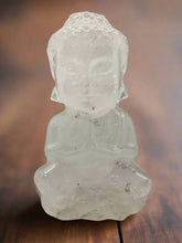 Load image into Gallery viewer, Quartz Crystal Buddha