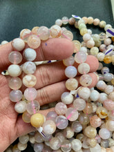 Load image into Gallery viewer, Cherry Blossom Agate Bracelet (10 mm)