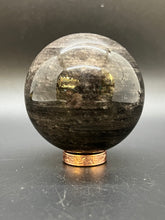 Load image into Gallery viewer, Silver Sheen Obsidian Sphere
