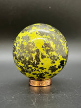 Load image into Gallery viewer, Serpentine with Pyrite Sphere
