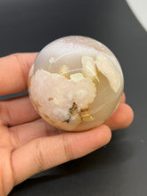 Load image into Gallery viewer, Cherry Blossom Agate Sphere