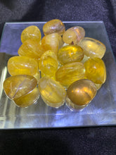 Load image into Gallery viewer, Yellow Fluorite Tumbled
