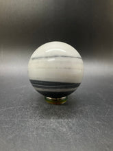 Load image into Gallery viewer, Black Phantom Calcite Sphere
