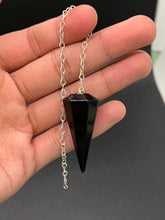 Load image into Gallery viewer, Black Obsidian Pendulum (8 sides)