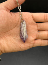 Load image into Gallery viewer, Amethyst Elestial Torch Keychain
