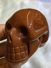 Load image into Gallery viewer, Goldstone Skull