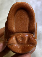 Load image into Gallery viewer, Goldstone Skull