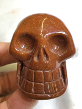 Load image into Gallery viewer, Goldstone Skull