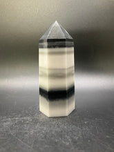 Load image into Gallery viewer, Black Phantom Calcite Points