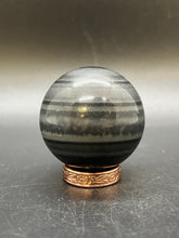 Load image into Gallery viewer, Black Phantom Calcite Sphere