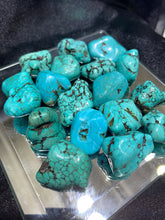 Load image into Gallery viewer, Magnesite Tumbled Cyan (Dyed)