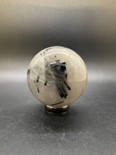Load image into Gallery viewer, Tourmalinated Quartz Sphere