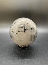 Load image into Gallery viewer, Tourmalinated Quartz Sphere