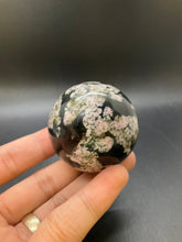 Load image into Gallery viewer, Himalayan Pink Snowflake Sphere