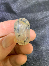 Load image into Gallery viewer, Tourmalinated Quartz Tumbled