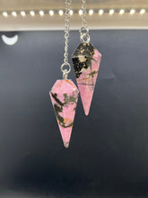 Load image into Gallery viewer, Rhodonite Pendulum