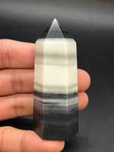 Load image into Gallery viewer, Black Phantom Calcite Points