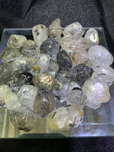 Load image into Gallery viewer, Tourmalinated Quartz Tumbled