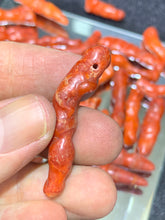 Load image into Gallery viewer, Red Bamboo Coral Beads