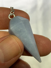 Load image into Gallery viewer, Angelite Pendulum (6 Sides)