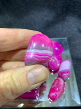 Load image into Gallery viewer, Agate Red (Dyed) Tumbled - 4 Stones