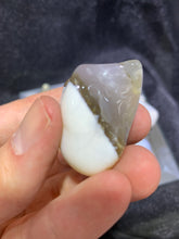 Load image into Gallery viewer, White Opal on Chalcedony Tumbled