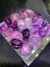 Load image into Gallery viewer, Purple Fluorite Tumbled

