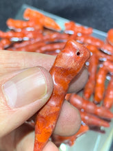 Load image into Gallery viewer, Red Bamboo Coral Beads