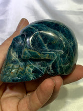 Load image into Gallery viewer, Blue Apatite Skull