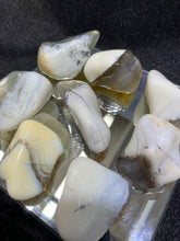 Load image into Gallery viewer, White Opal on Chalcedony Tumbled
