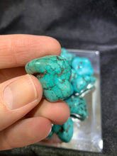 Load image into Gallery viewer, Magnesite Tumbled Cyan (Dyed)