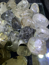 Load image into Gallery viewer, Tourmalinated Quartz Tumbled