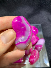 Load image into Gallery viewer, Agate Red (Dyed) Tumbled - 4 Stones
