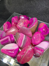 Load image into Gallery viewer, Agate Red (Dyed) Tumbled - 4 Stones