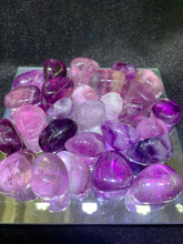 Load image into Gallery viewer, Purple Fluorite Tumbled