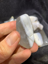 Load image into Gallery viewer, White Opal on Chalcedony Tumbled